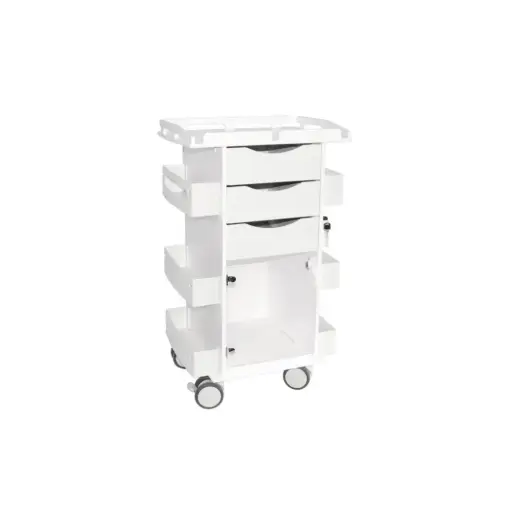 Core DX Cart with Hinged Door and Railtop